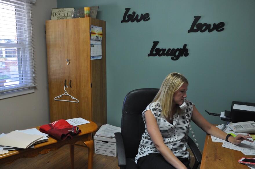 Lacy Seward, social services coordinator for the Monroe City Manor. Medicaid cuts proposed by Senate Republicans could hit hard in this small town, that helped vote them into office.