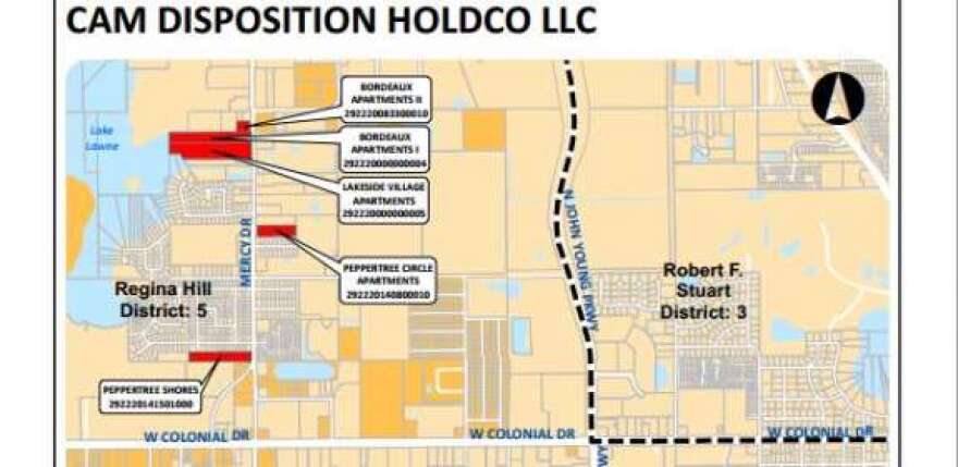The City of Orlando is considering a proposal to buy seven vacant apartment complexes out of bankruptcy. 
