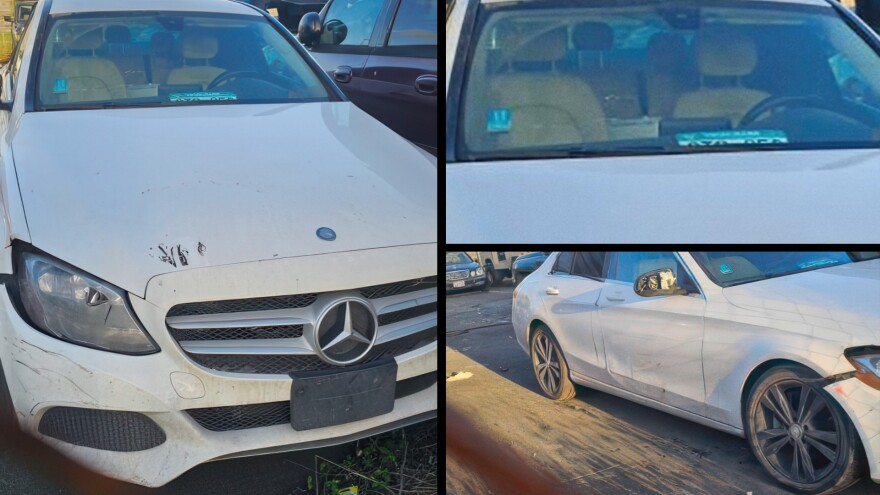 The Virgin Islands Police Department has impounded a white Mercedes Benz suspected in a series of hit-and-run incidents throughout St. Croix.