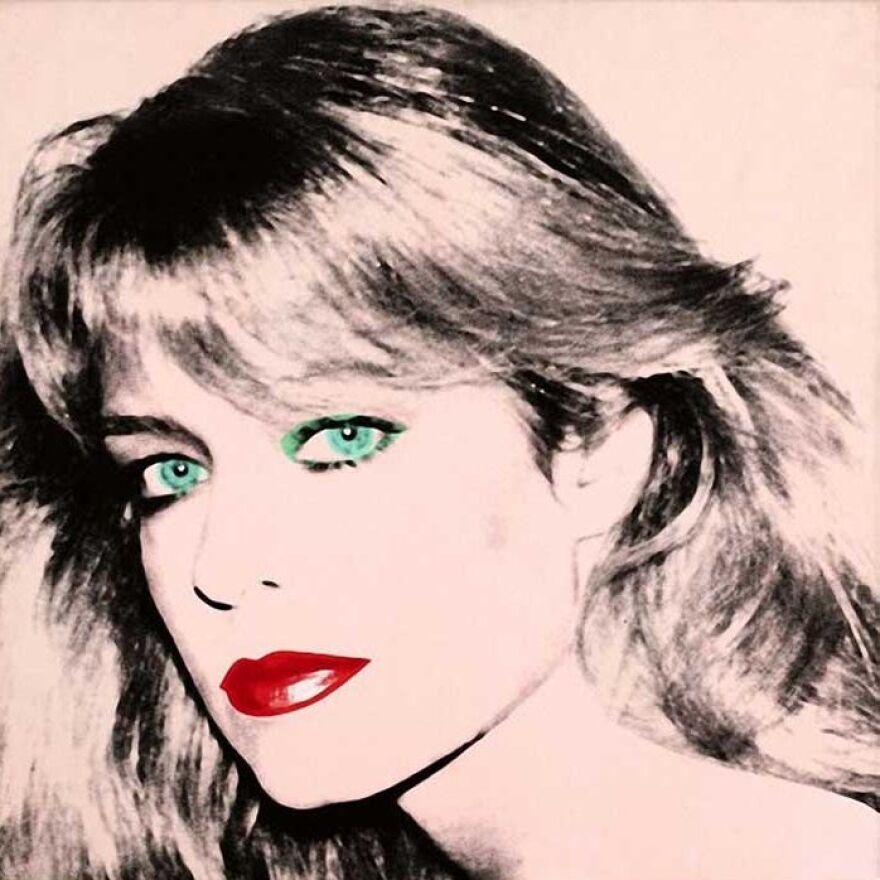 This Farrah Fawcett portrait was captured by Andy Warhol in 1979.