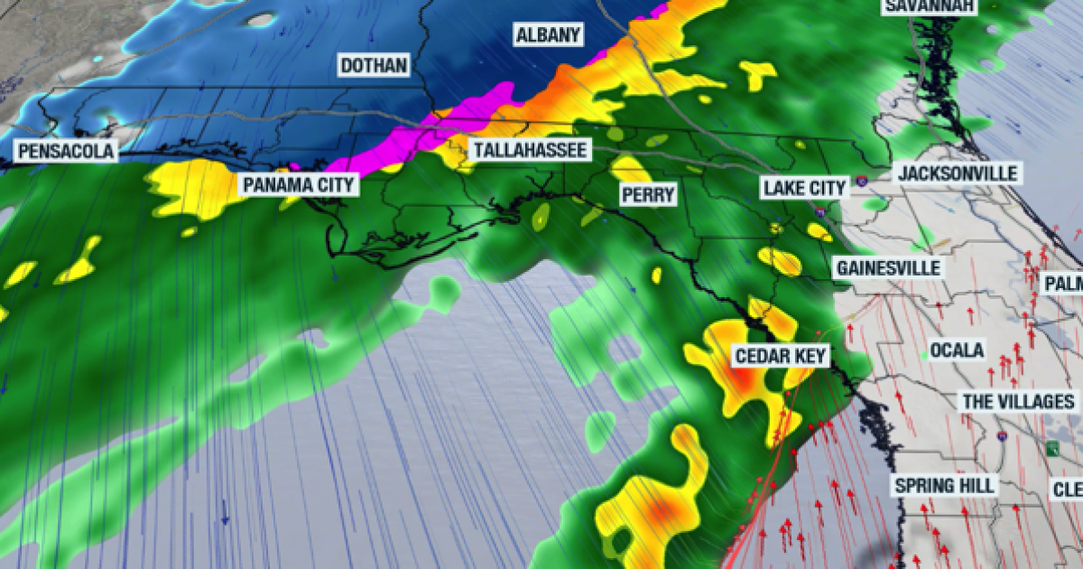 Another cold blast for Florida; but first, snow? where?