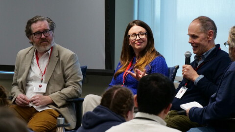 Film Wisconsin director Veronic Pope at the Wisconsin Screenwriters' Symposium in April of 2026.