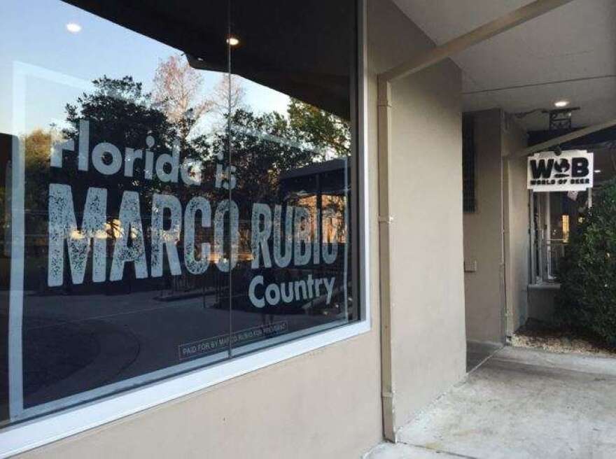 Florida was not Marco Rubio country on Tuesday night. Photo: Renata Sago, WMFE