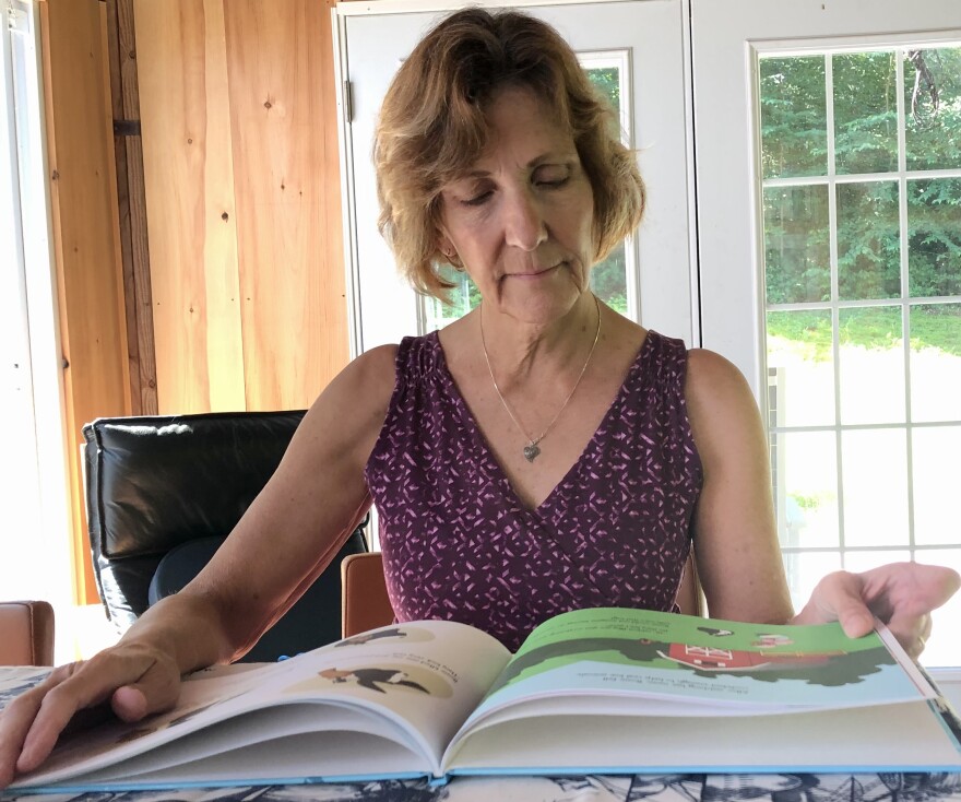 Jennifer Welborn reads from her picture book. 