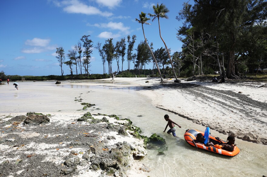 On the Pacific nation of Vanuatu, rising sea levels are threatening coastal communities, a problem the country's leaders say is being caused by richer nations. They're seeking compensation for the damages.