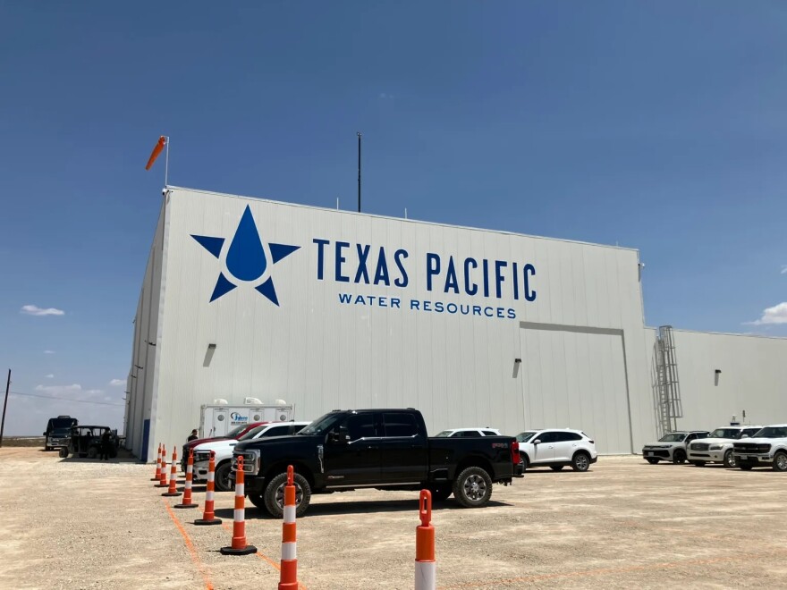 Texas Pacific Water Resources will be able to treat 10,000 barrels, or 420,000 gallons, of produced water a day at its facility in Orla.