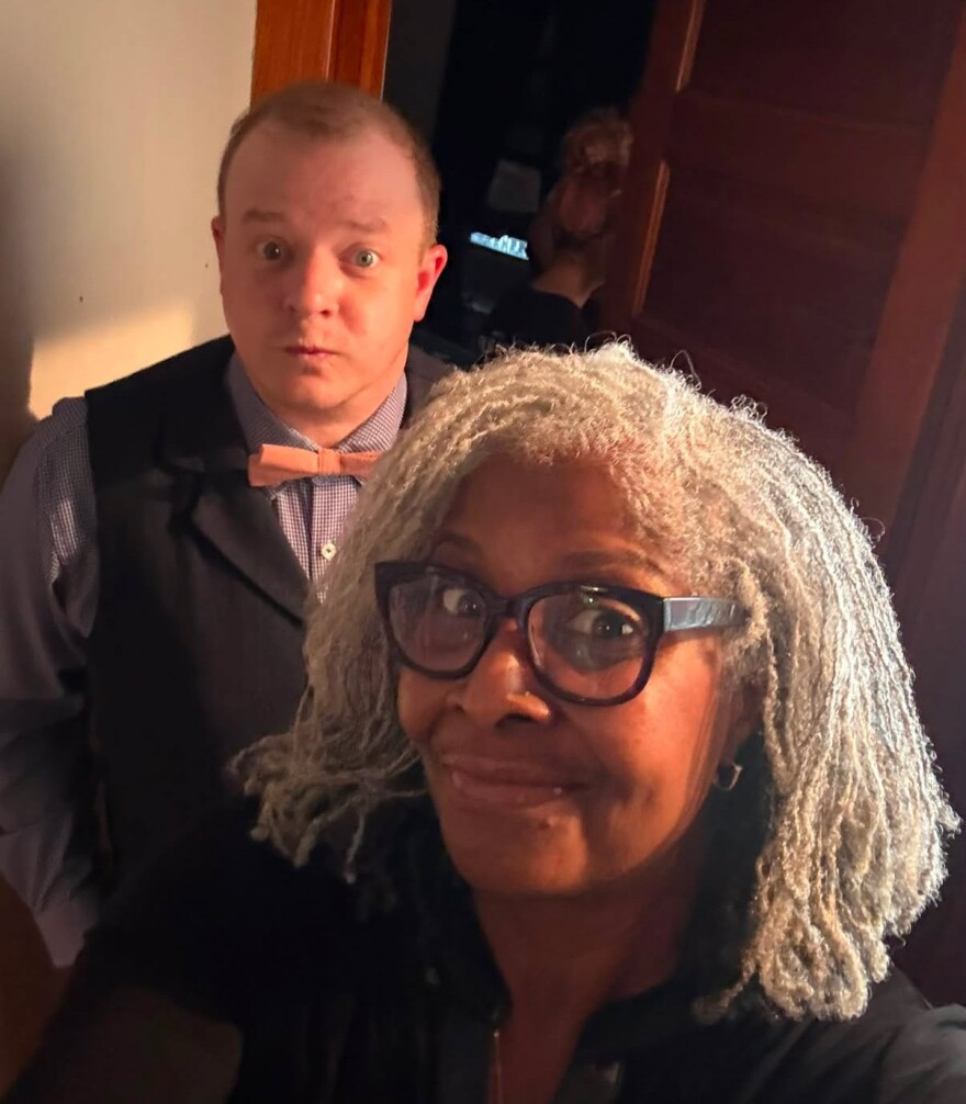 Tristan Tapscott and Melanie Hubbard play parents Frank and Sylvia in "Dearly Departed."