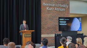Purdue College of Engineering Dean Mung Chiang announces the new initiative.