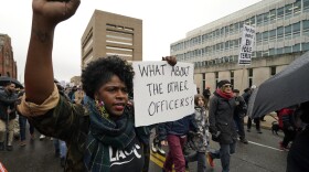 Protesters march on Saturday in Memphis, Tenn., over the death of Tyre Nichols, who died after being beaten by Memphis police.