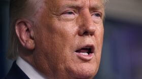 In a briefing on Monday, President Donald Trump said he was visiting Kenosha, Wisconsin to "increase enthusiasm, and it could increase love and respect for our country. And that's why I'm going." 