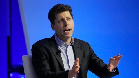 OpenAI restructured to a for-profit company in a moved tied to an agreement with California Attorney General Rob Bonta. Company CEO Sam Altman participates in a discussion in San Francisco on Nov. 16, 2023.