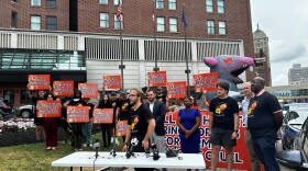Buffalo Hyatt Workers United take legal action towards Aimbridge Hospitality.