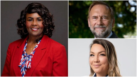 (left-right) Chauna Banks, Pat Forbes and Lindsay Rubia Garcia are among the challengers for the seat representing Louisiana's 6th Congressional District.