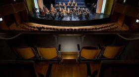 Due to coronavirus fears, violinist Renaud Capuçon and the Lausanne Chamber Orchestra play for an empty hall in Lausanne, Switzerland on March 4. (The concert was broadcast by Swiss public media.)