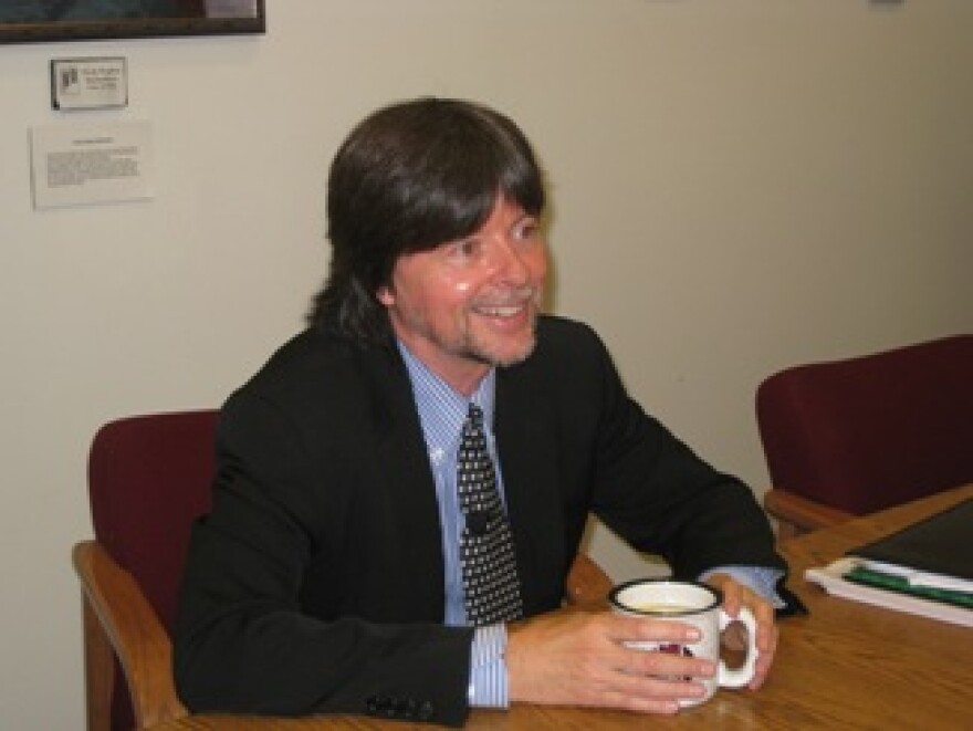 Documentary filmmaker Ken Burns talks about history at Viewmont High School.