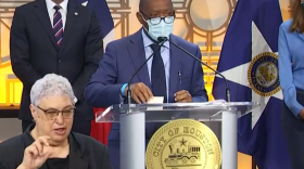 Mayor Sylvester Turner updates the public during the COVID-19 pandemic at a July 6, 2020 press conference.