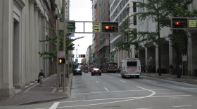 Vine Street in Downtown Cincinnati. 
