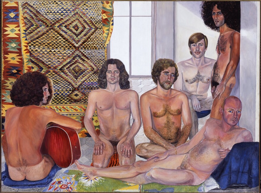 In her 1973 work <em>The Turkish Bath, </em>Sylvia Sleigh challenged the way male artists painted female nudes.