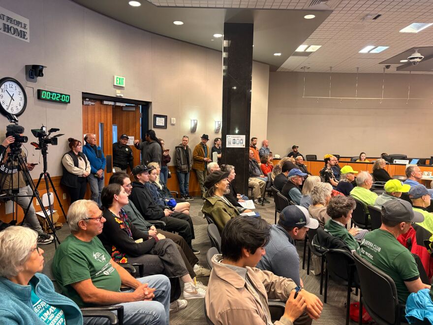 It was standing room only in the Reno City Council meeting on Earth Day, April 22. Community members and environmental organizations gathered to give comment on agenda item C1 and call for more regulations on data center development in the Biggest Little City and the region.