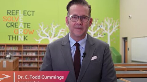 Former South Bend schools Superintendent Todd Cummings, now leading Paradise Valley Unified School District in Phoenix, in a promotional video he made to welcome students for the 2025-2026 school year. The Paradise Valley Governors Board on Tuesday, Sept. 30, 2025 placed Cummings on paid leave without giving a reason.