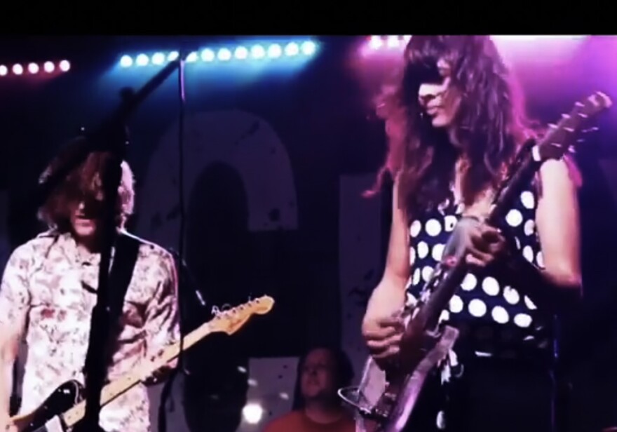 Cheetie Kumar performing with her husband Paul Siler in 2017.