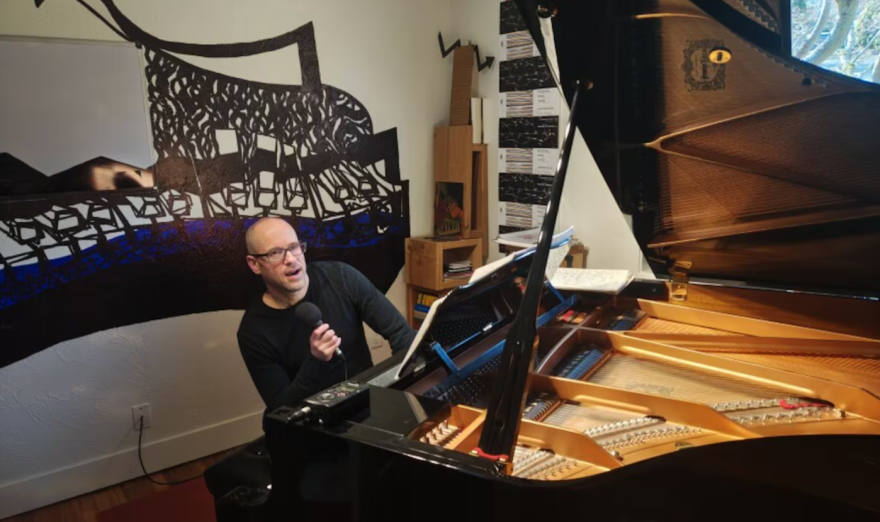 Alexander Schwarzkopf pictured at his studio in Eugene, Ore., on Feb. 3, 2026.