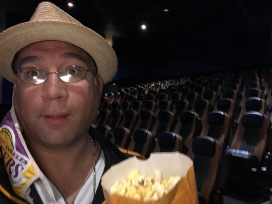 Jeremey Gingrich was the sole audience member at a screening of “Tenet” in September at the Beavercreek Regal. 