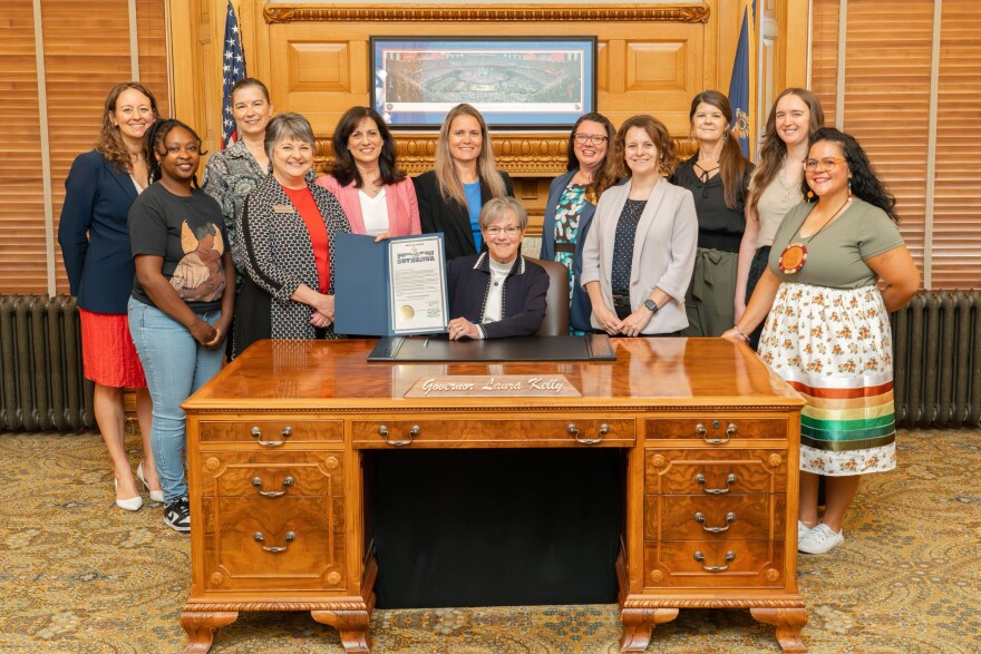 Rupnicki, far right, continues to push for new opportunities for new and expecting Indigenous moms at the state level.