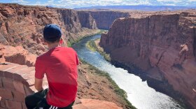 The Colorado River in the Glen Canyon National Recreation Area near the Glen Canyon Dam overlook, April, 24, 2024.