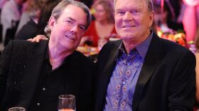 Jimmy Webb (left) and Glen Campbell attend Jane Seymour's second annual Open Hearts Foundation Celebration held at a private residency on April 21, 2012 in Malibu, Calif. (Angela Weiss/Getty Images For The Open Hearts Foundation)