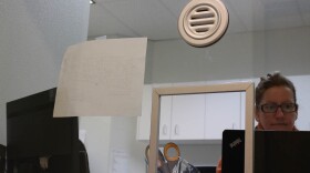 Program manager Linda Kruger prepares for the opening of the Evergreen Treatment Service clinic in Hoquiam.