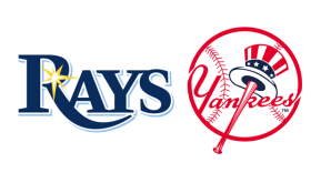 Rays and Yankees logos