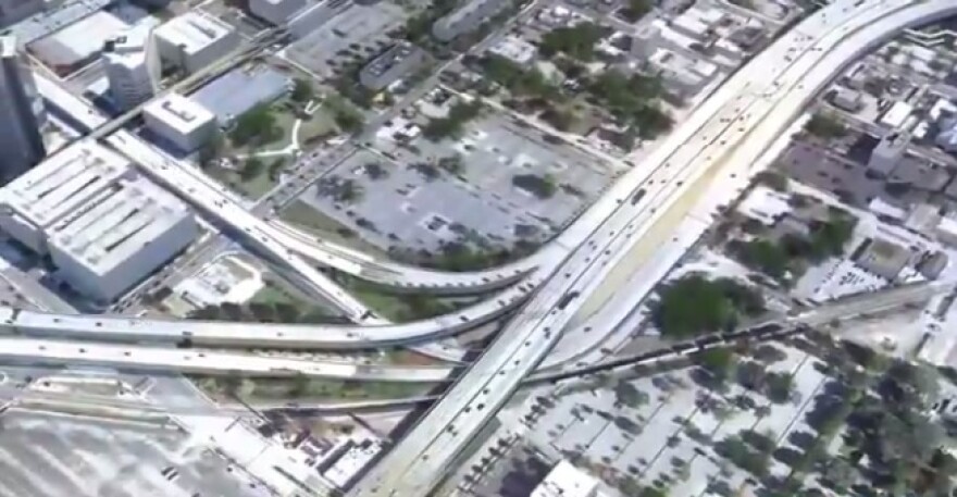 aerial view of Overland bridge