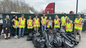 Volunteers in Onondaga County participate in OCRRA's Earth Day cleanup.