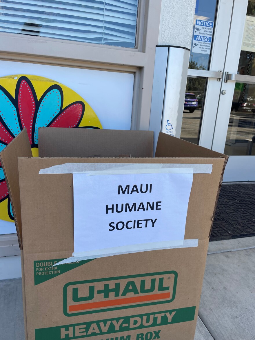 Donations for animals in Maui are being collected at Agoura Animal Care Center