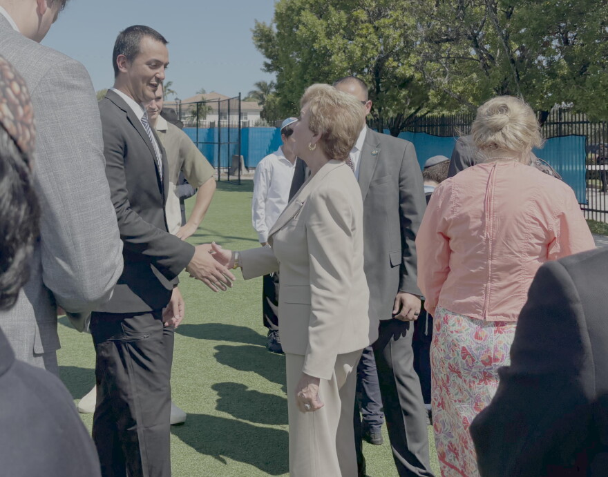 U.S. Secretary of Education Linda McMahon visits Lubavitch Educational Center to discuss a new federal tax cut expanding school choice funding on Tuesday, Oct. 13, 2026, in Miami Gardens, Fla.