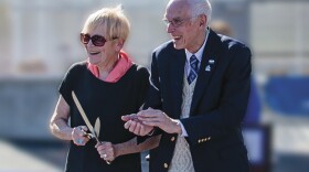 Linda Zillman(left) and her husband Donald Zillman. Linda Zillman, who died in September 2025, was an art historian and longtime advocate for visual arts.