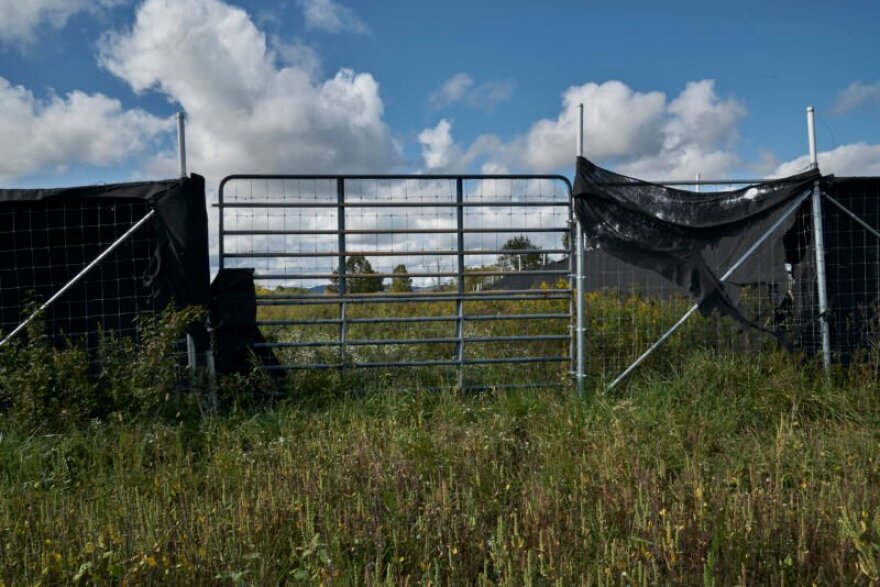 An elk pen at the future site of the Appalachian Wildlife Center in Bell County, Kentucky. 