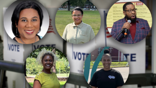 Candidates for Norfolk’s Ward 3 and Ward 4 City Council races include (top row, left to right) Ward 3 incumbent Mamie B. Johnson, Ward 4 candidate and public health professional Jazmine Garcia, and Ward 4 incumbent John "JP" Paige. They are joined by (bottom row, left to right) Ward 4 challenger Jacquetta Garris, a psychiatric mental health nurse practitioner, and Ward 3 challenger Sikaiadah Newton, a local teacher and president of the Ballentine Place Civic League.