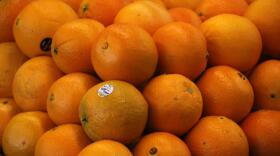 A display of oranges in a Whole Foods grocery in Upper Saint Clair, Pennsylvania. (Gene J. Puskar/AP)