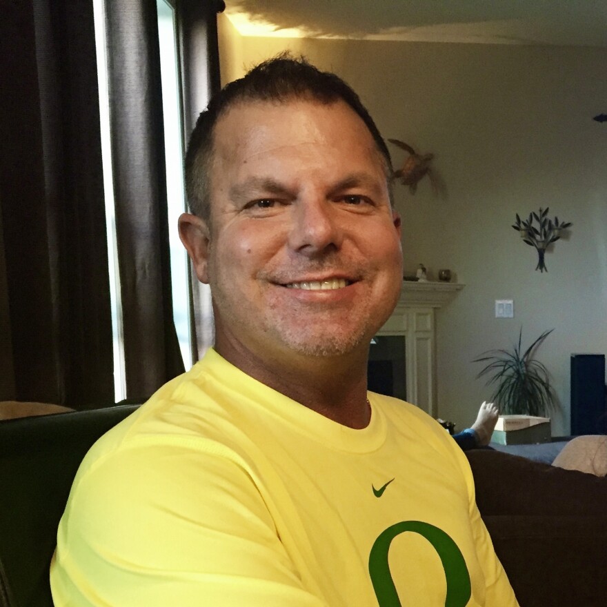 Shannon Mocca seen in 2015. He died in April 2021 and was posthumously diagnosed him with CTE after an autopsy was done on his brain.