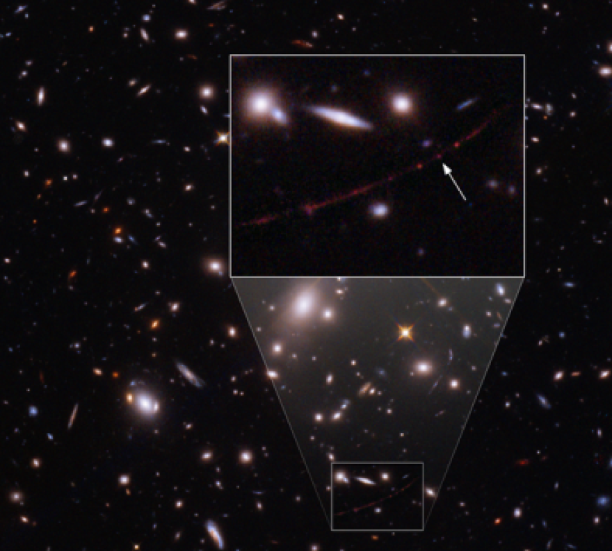 The lensed star Earendel is at least 50 times the mass of our Sun and millions of times as bright, rivaling the most massive stars known.