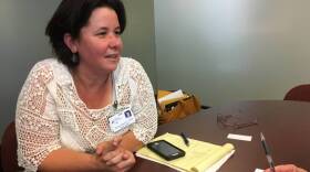 Karna Dawson helped lead the effort to make sure patients getting care from Hospice by the Bay were safely evacuated during the North Bay wildfires. (April Dembosky)