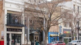 Photo of storefronts in downtown Salt Lake City