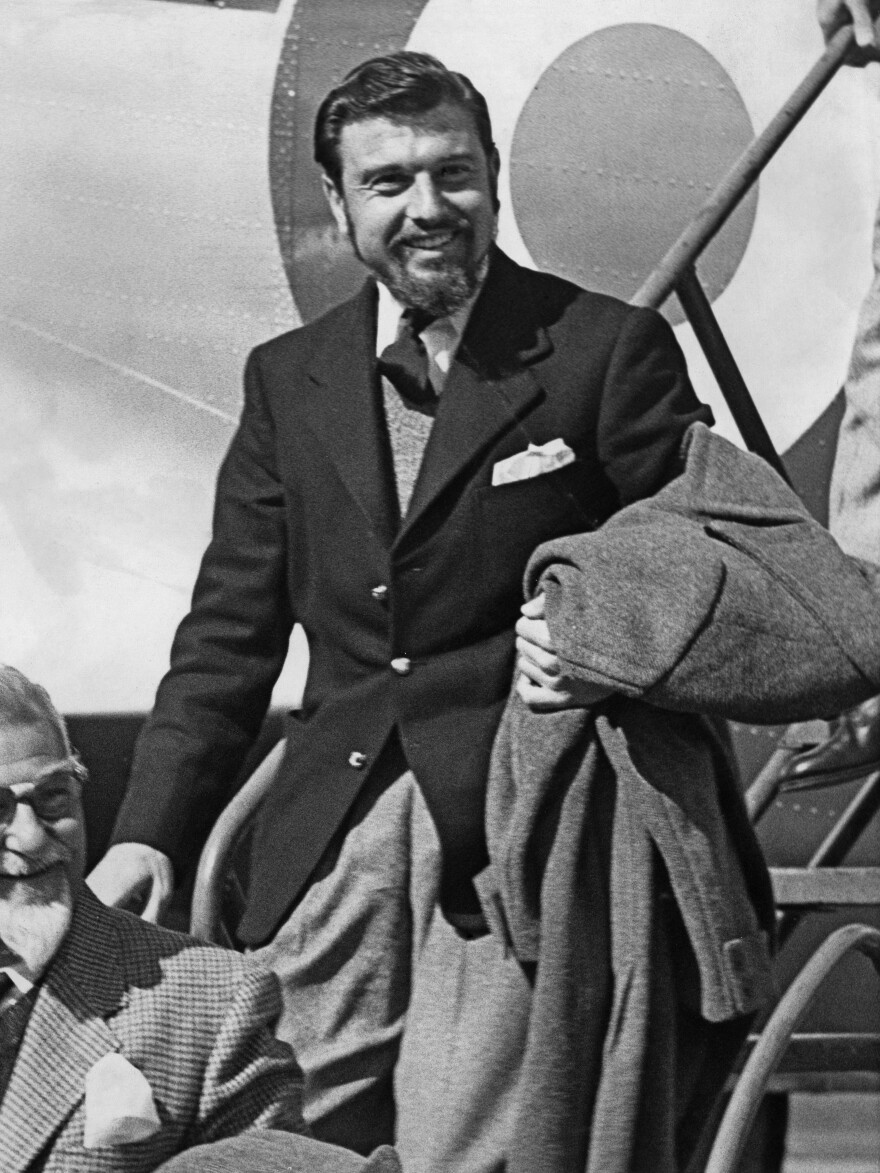 British spy George Blake arrives at RAF Abingdon in Oxfordshire, England, after his release from North Korea in 1953. Blake became a double agent in service of the KGB.