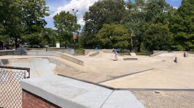 Skateboarders make use of the skatepark at Woodland Park. Lexington's parks scored well on amenities, with Woodland containing a pool, a playground, walking paths, and athletic courts.