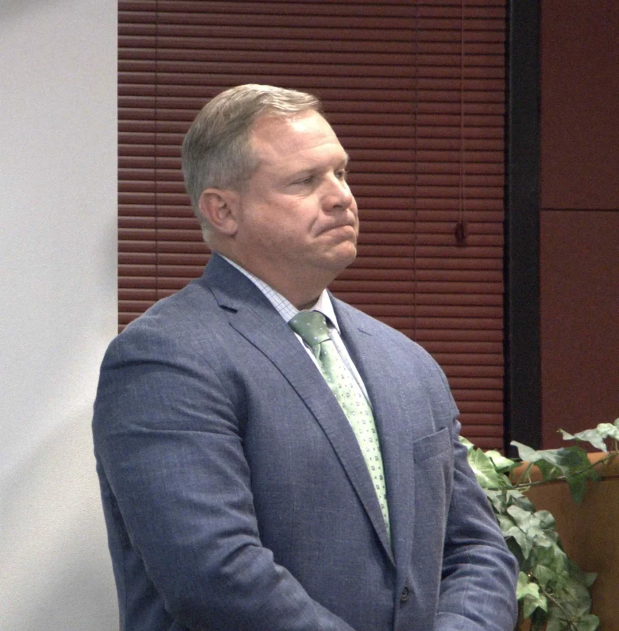 Sarasota County Public Works Director Spencer Anderson, photographed here at the May 29 stormwater workshop, oversees the county’s stormwater division, in addition to other responsibilities.