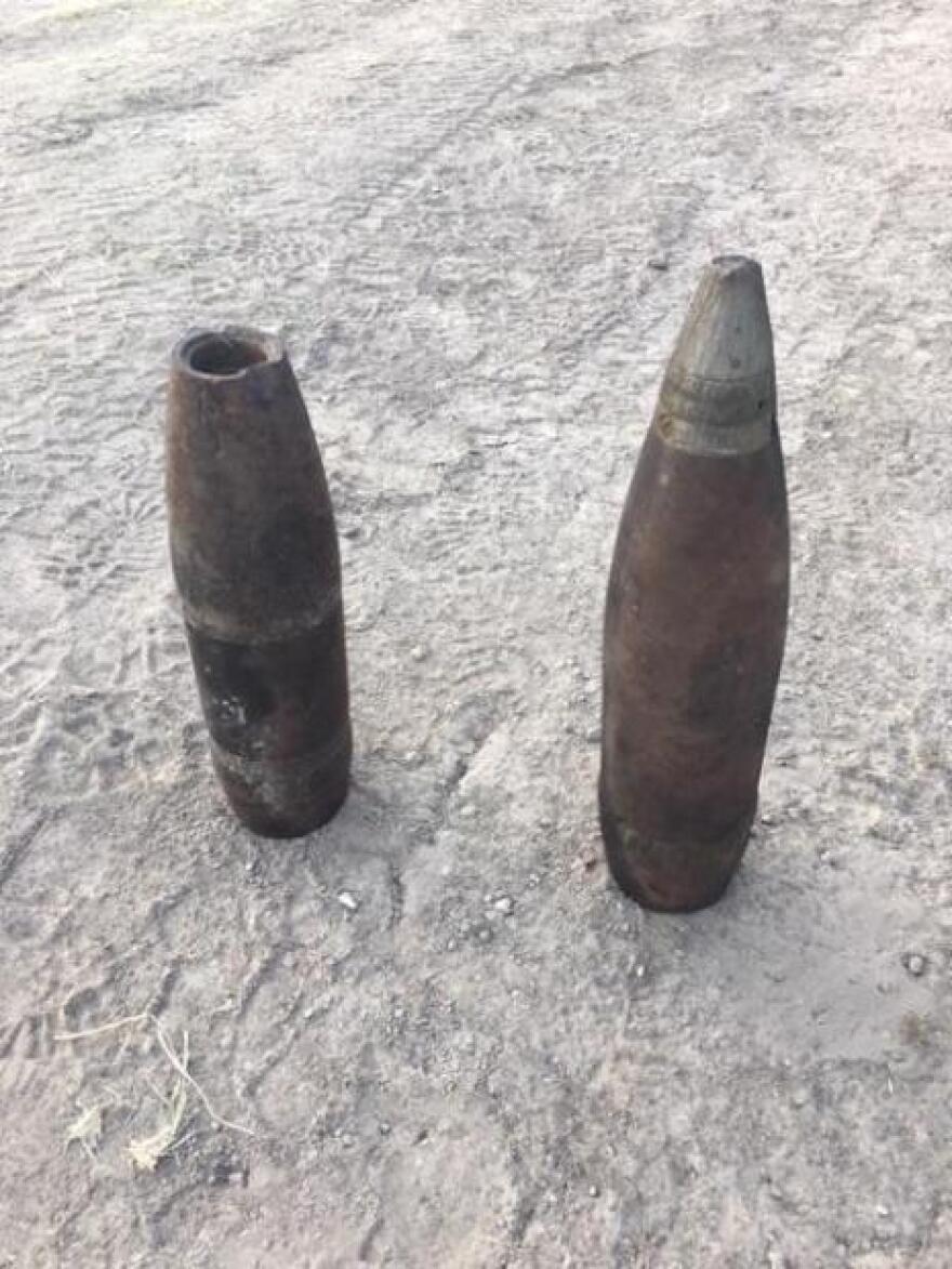 Artillery shells discovered on the Bannack fire