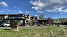 Outside of the Peaks Hotel along SR-224.