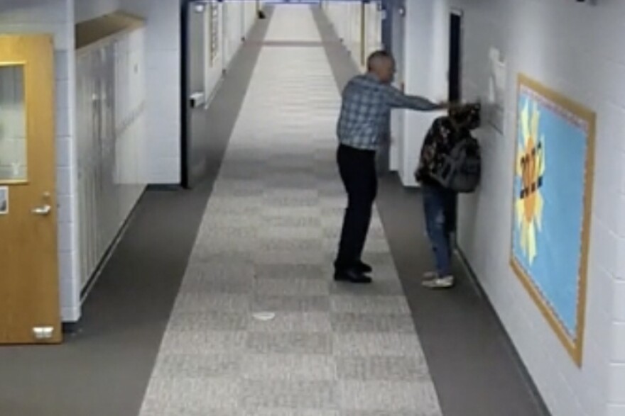 Screenshot Of Jimtown High School Security Footage.